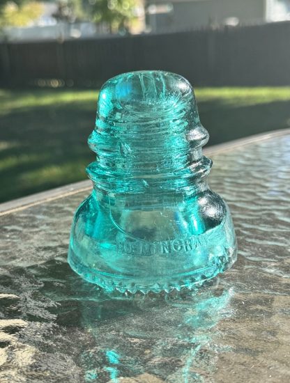 Vintage Hemingray No 40 Insulator - Aqua Glass - Rough Condition - Collector’s Item