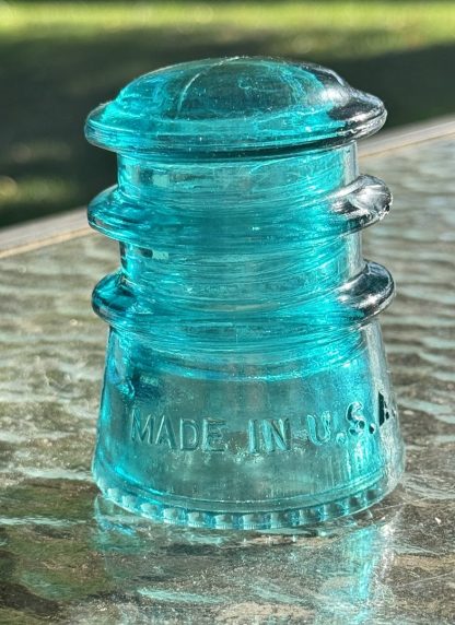 Vintage Hemingray-10 Insulator - Aqua Blue - Made in USA - Collector’s Piece - Image 7