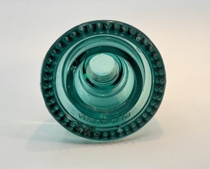 Rare Vintage Hemingray No. 40 Glass Insulator - Aqua Blue Green, 4" Tall, Perfect Collectible Condition - Image 4