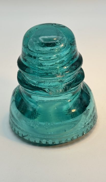 Vintage Hemingray No 40 Insulator - Aqua Glass - Rough Condition - Collector’s Item - Image 6