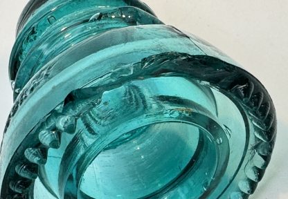 Vintage Hemingray No 40 Insulator - Aqua Glass - Rough Condition - Collector’s Item - Image 2