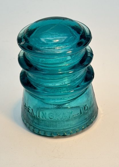 Vintage Hemingray-10 Insulator - Aqua Blue - Made in USA - Collector’s Piece - Image 2
