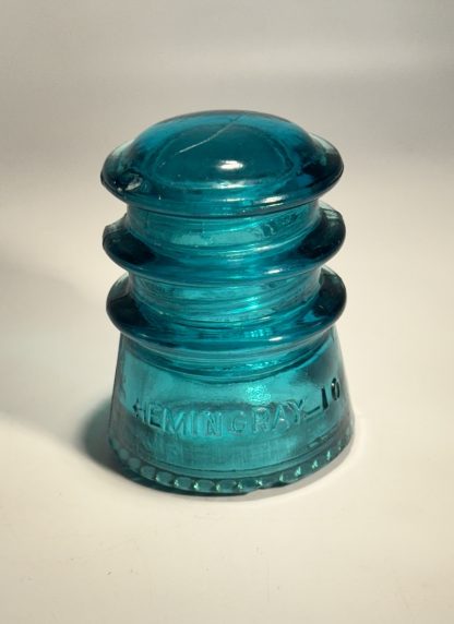 Vintage Hemingray-10 Insulator - Aqua Blue - Made in USA - Collector’s Piece - Image 5