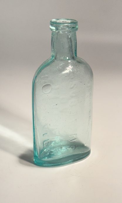 Vintage Jadwin’s Subduing Liniment Bottle - Aqua Blue - Honesdale PA - Image 6