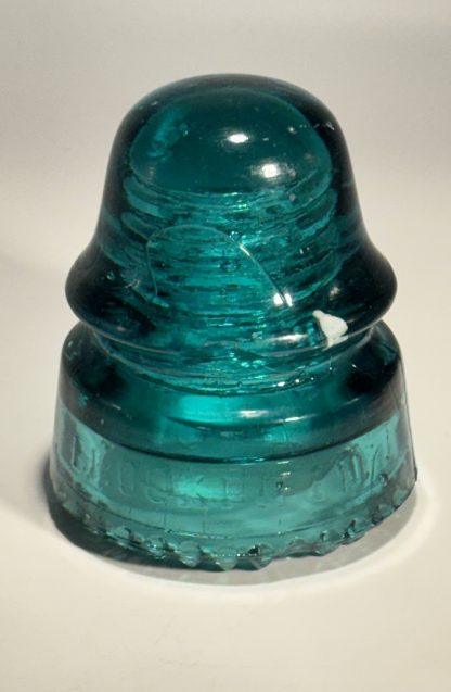 Antique Brookfield CD 134 Telegraph Insulator - Aqua Green - NY - Image 3