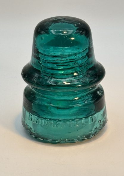 Vintage Brookfield New York Insulator - Deep Aqua - Rare Collectible - Good Condition - Image 4