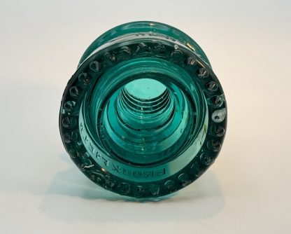 Vintage Brookfield New York Insulator - Deep Aqua - Rare Collectible - Good Condition - Image 2