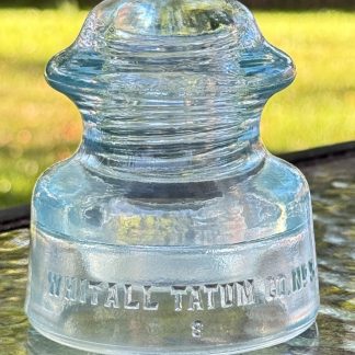 Vintage Whitall Tatum Co. No. 5 Insulator - Light Aqua Blue - Made in U.S.A. - Near Mint Condition