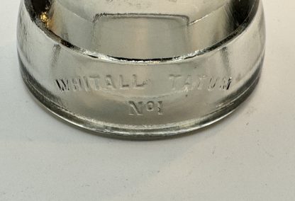 Rare Vintage Whitall Tatum Co. Glass Insulator No. 1 - Clear Glass, 4" Tall - CHIP - Image 8