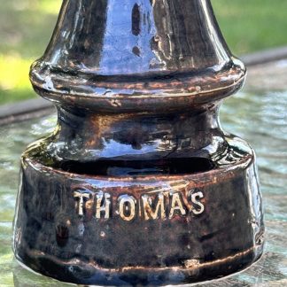 Vintage Thomas Brown Porcelain Insulator - Good Condition
