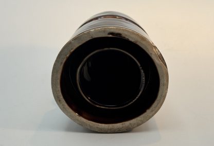Vintage Brown Porcelain CD Insulator - 4" x 3" - Antique Electrical Telephone Pole - Image 2