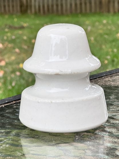Vintage White Porcelain Side-Tie Insulator - Maybe - Westinghouse #104 Style - Image 5