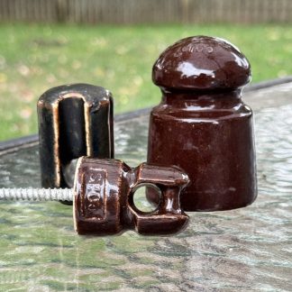 Vintage Ceramic Insulators Lot - 3 Unique Pieces - Pierce 6109