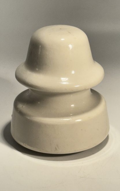Vintage White Porcelain Side-Tie Insulator - Maybe - Westinghouse #104 Style - Image 2