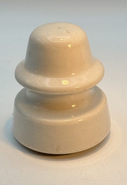 Vintage White Porcelain Side-Tie Insulator - Maybe - Westinghouse #104 Style - Image 3
