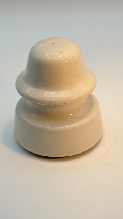 Vintage White Porcelain Side-Tie Insulator - Maybe - Westinghouse #104 Style - Image 4