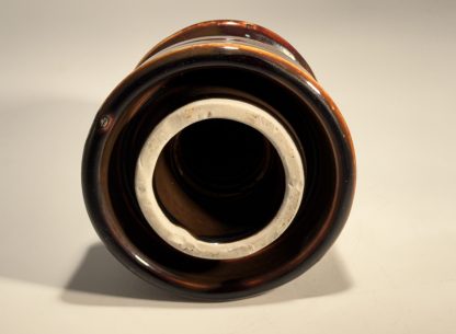 Vintage Brown Porcelain Insulator - 3.5" - Unknown Manufacturer - Image 2