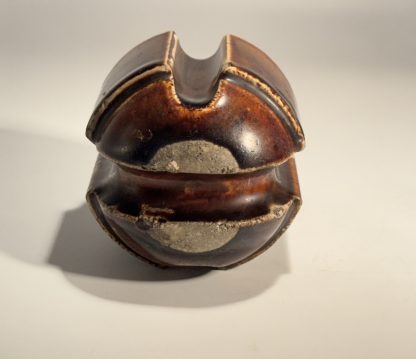 Vintage Porcelain Insulator - Rare 3.5" Brown Cable Insulator - Image 3