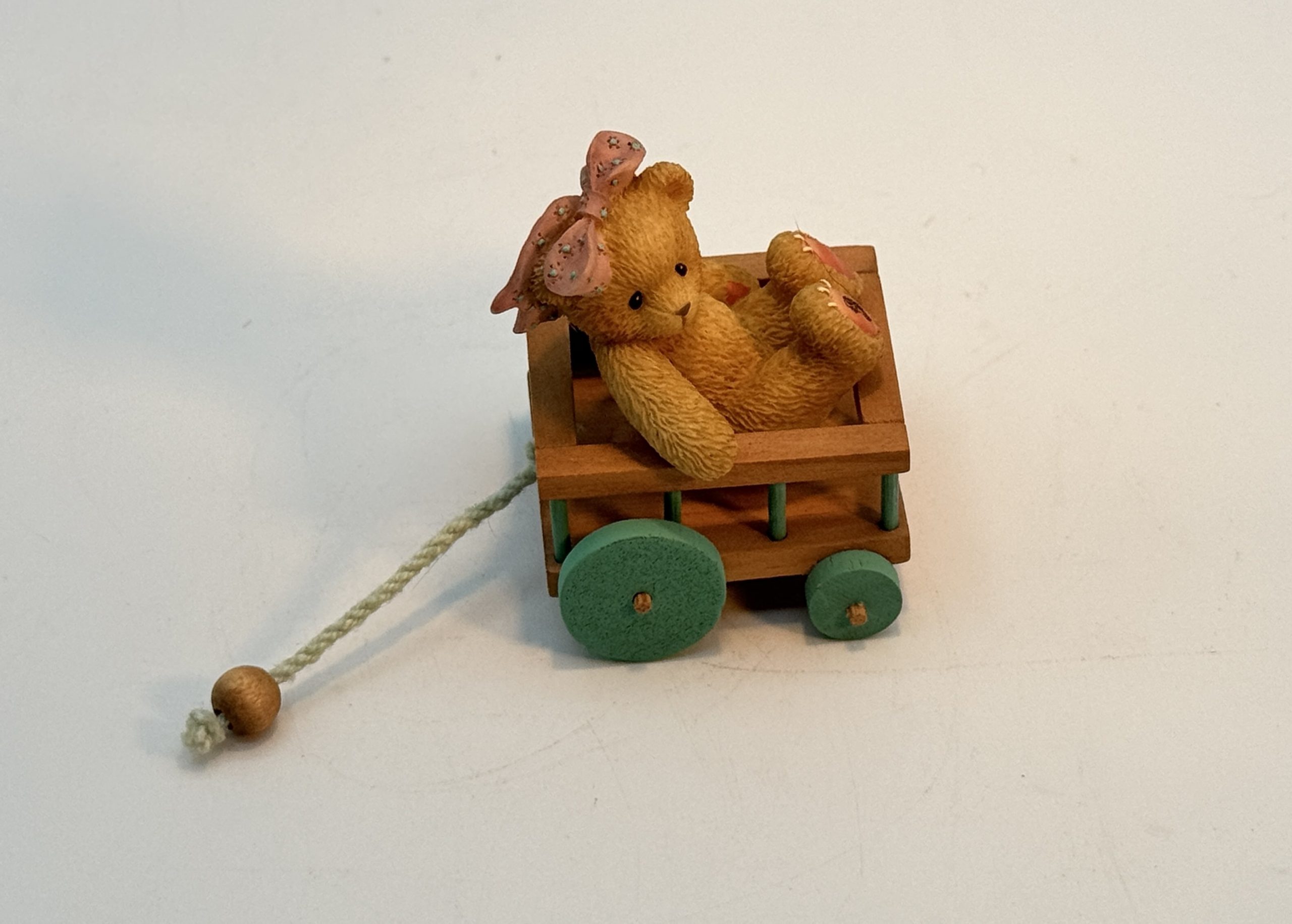 Vintage Cherished Teddies Pull Toy Bear 1999 Priscilla Hillman - A Journey With You Is One To Remember. - Image 2