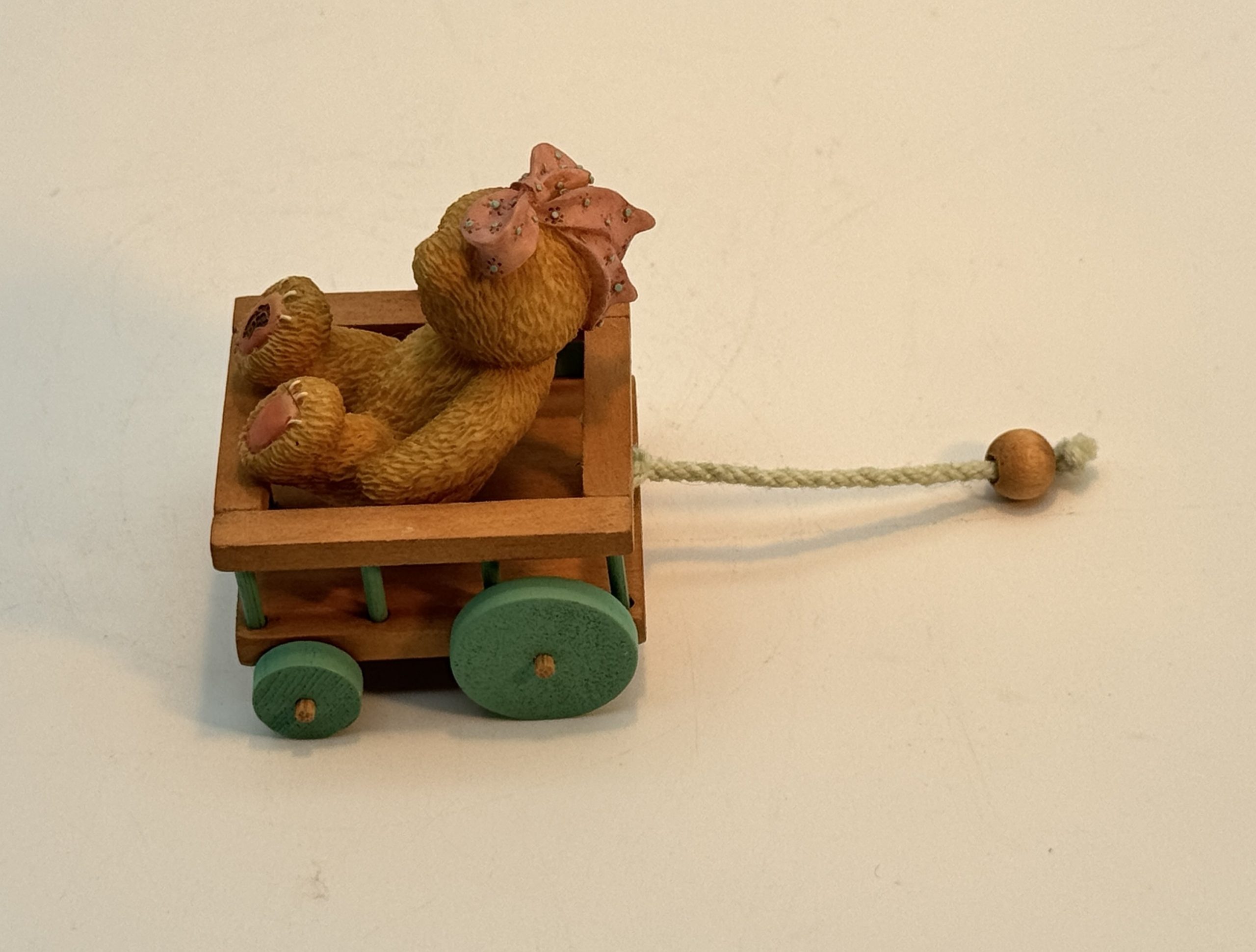 Vintage Cherished Teddies Pull Toy Bear 1999 Priscilla Hillman - A Journey With You Is One To Remember. - Image 3
