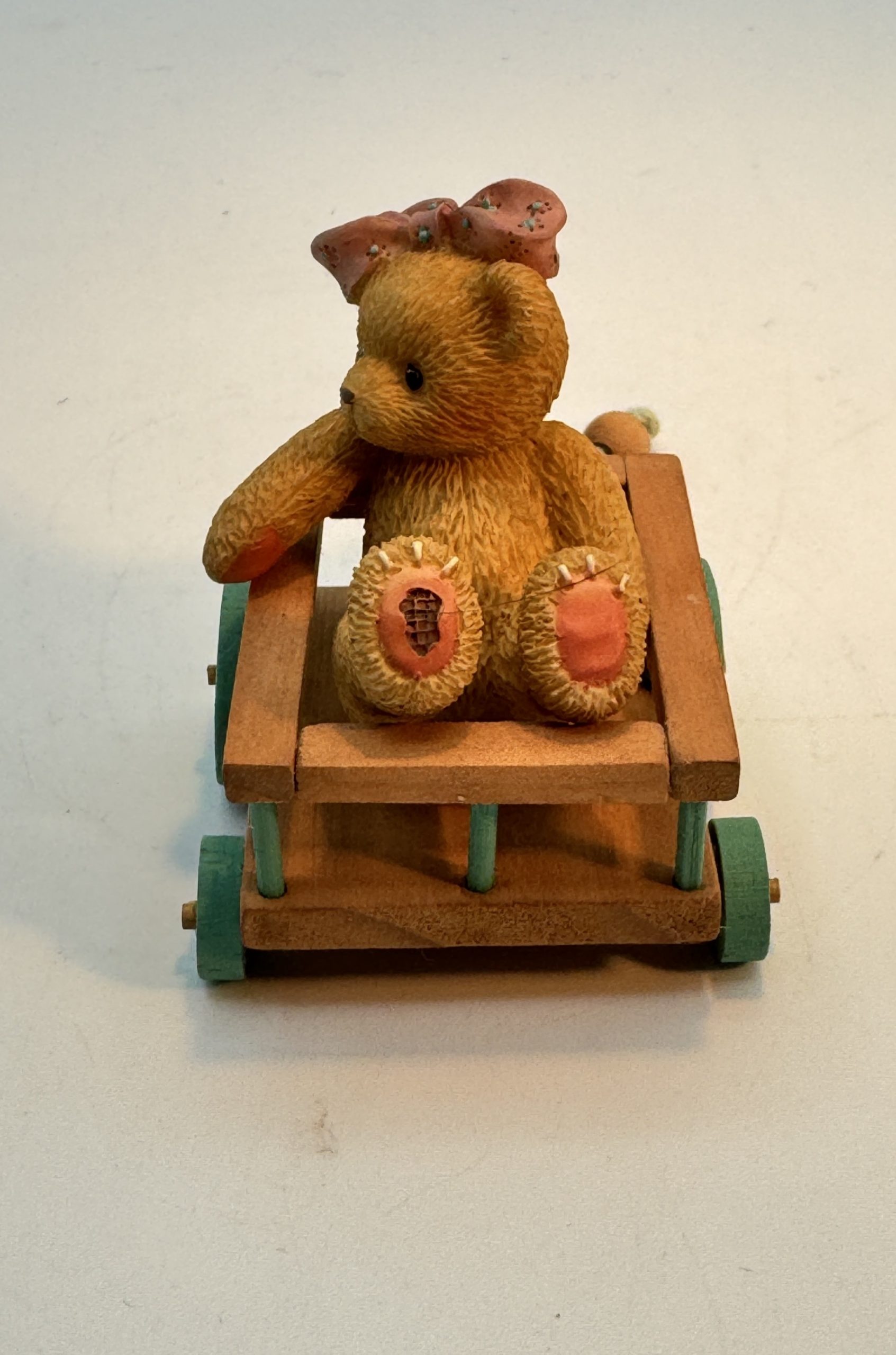 Vintage Cherished Teddies Pull Toy Bear 1999 Priscilla Hillman - A Journey With You Is One To Remember. - Image 4