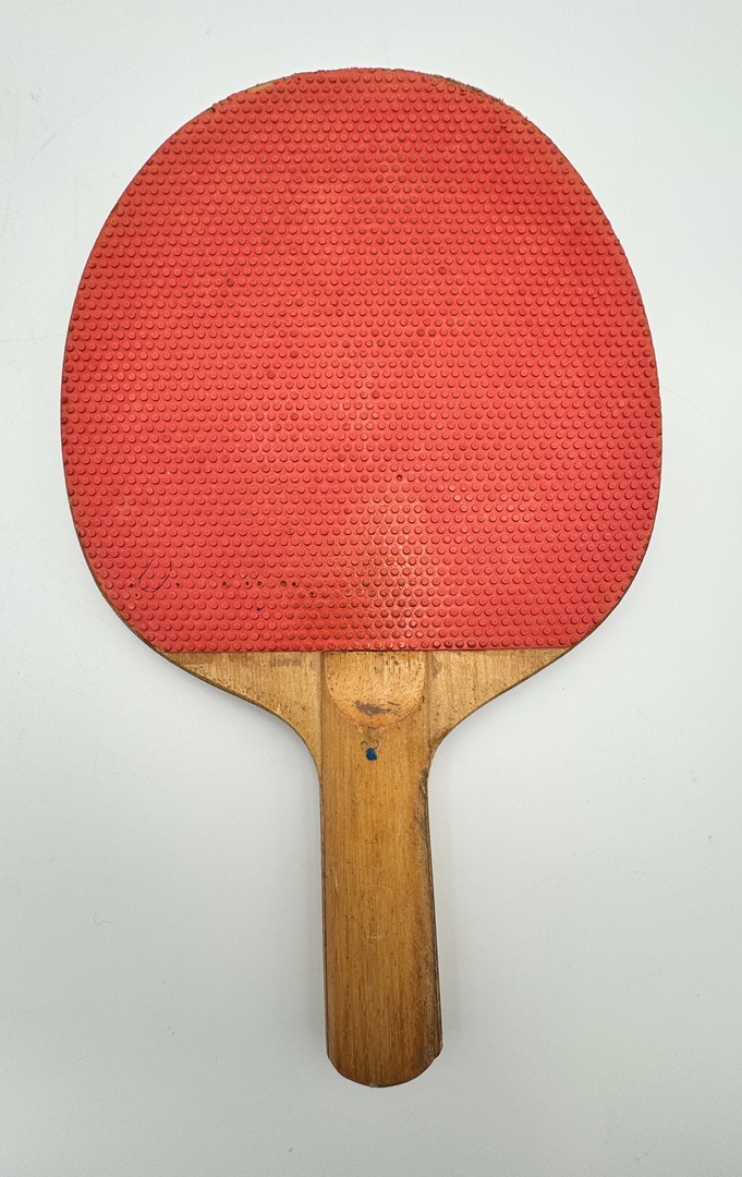 LOT OF 3 - Vintage 1960s Knight 5-Ply Ping Pong Paddles - Blue, Red, Green - Image 10