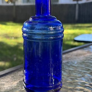 Vintage S.S. Stafford Ink Bottle - Cobalt Blue - 1910s USA