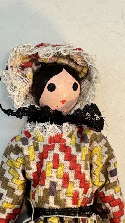 1970s Shackman Early American Doll Replica - Wooden, Cloth, Museum Gift Shop - In Original Box - Image 6