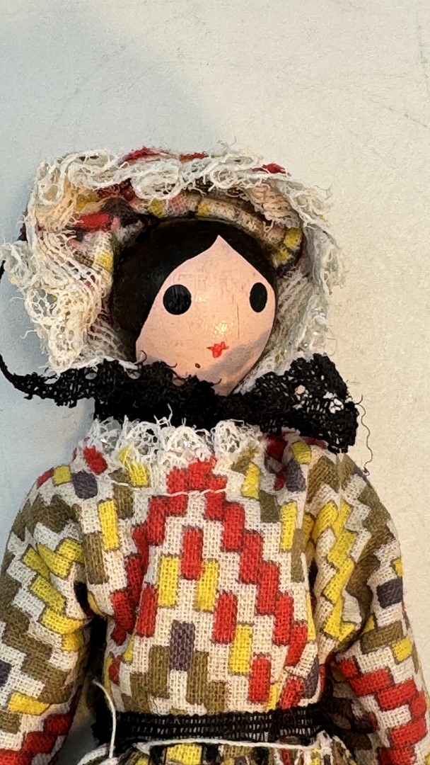 1970s Shackman Early American Doll Replica - Wooden, Cloth, Museum Gift Shop - In Original Box - Image 6