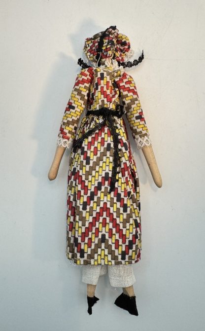 1970s Shackman Early American Doll Replica - Wooden, Cloth, Museum Gift Shop - In Original Box - Image 7