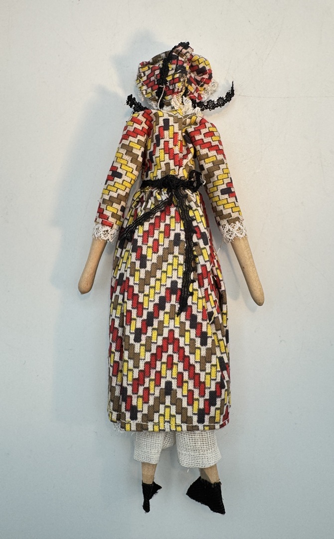 1970s Shackman Early American Doll Replica - Wooden, Cloth, Museum Gift Shop - In Original Box - Image 7