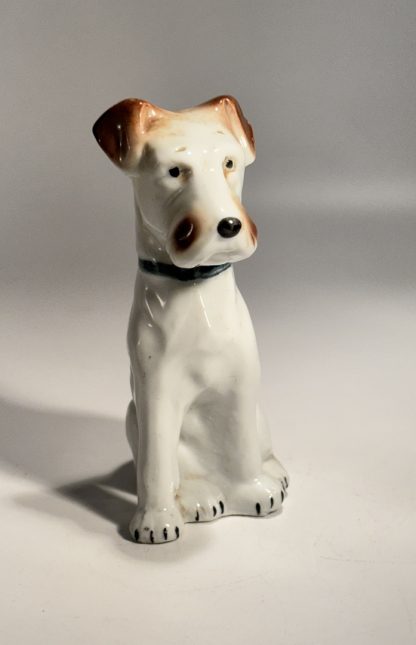 Vintage 1965 Porcelain Schnauzer Dog Figurine - Collectible 4" Tall - 6422
