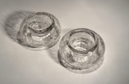 LOT of 2 - Yankee Candle Crackle Glass Votive Holder 1112995 NEW