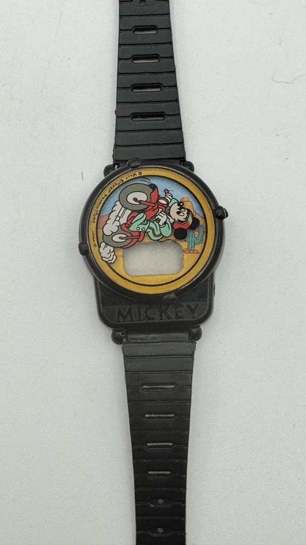 Vintage Lorus Disney Character Timepieces Mickey Mouse Rotating Dial Ring Watch - Image 6