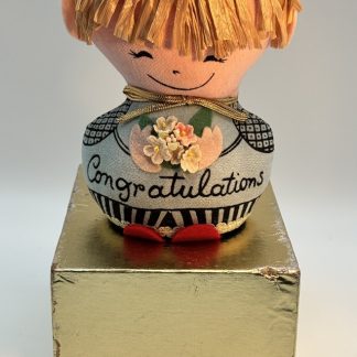 Vintage 1960s Western Union Dolly-gram "Congratulations" Doll + Box