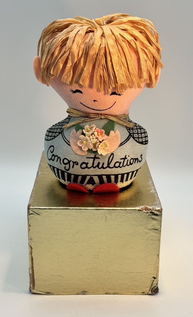 Vintage 1960s Western Union Dolly-gram "Congratulations" Doll + Box