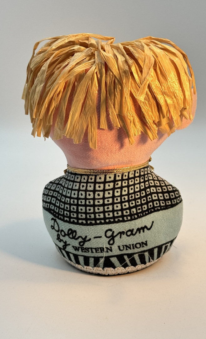 Vintage 1960s Western Union Dolly-gram "Congratulations" Doll + Box - Image 5