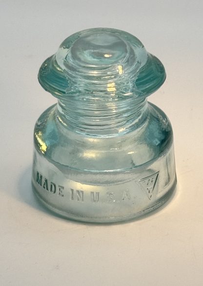 Vintage Whitall Tatum Co. No. 5 Insulator - Light Aqua Blue - Made in U.S.A. - Near Mint Condition - Image 5
