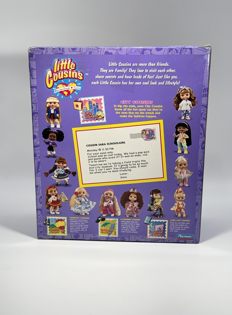 Little Cousins Doll Sara Schoolgirl Collectible Playmates Fun Family Photos - NEW IN BOX - Image 6