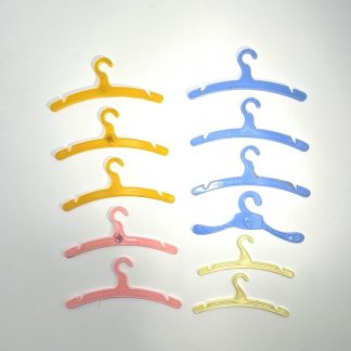 Vintage 1960s Doll Hangers Lot - Dolly's Pride, Whitman, Molded Arts Co - 12 Hangers