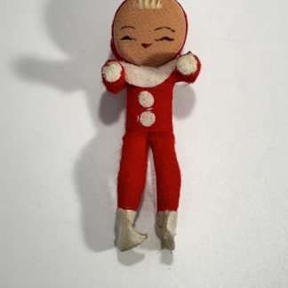 Vintage 1950s Japanese Christmas Pixie Elf Girl Ornament