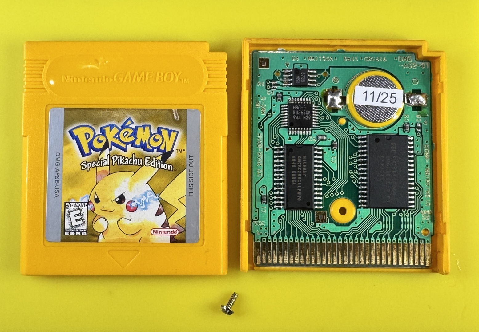 Pokemon Yellow Version (Game Boy, 1999) Authentic *NEW BATTERY* w/ Save Game - Image 3