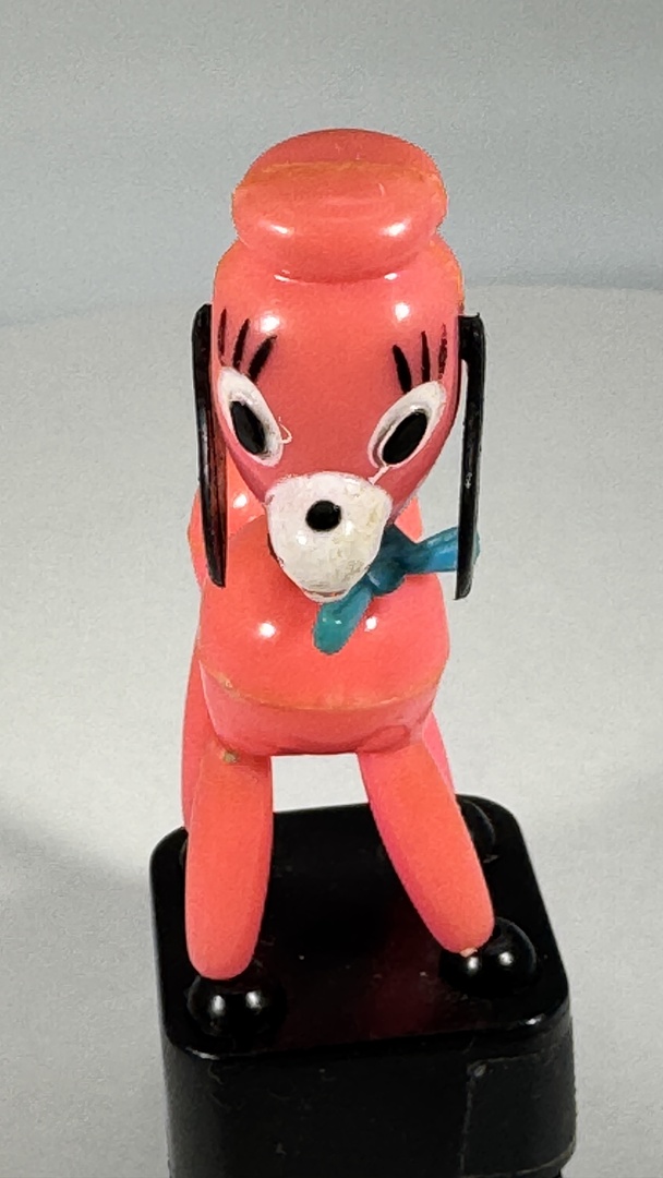Vintage 1960s Imperial Toy Pink Poodle Push Puppet - Collapsible Toy - Image 5