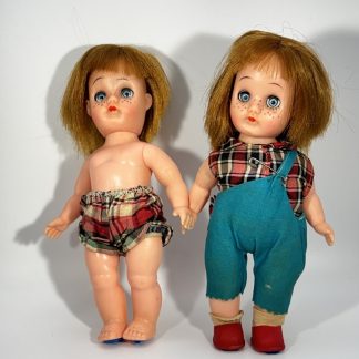 Vintage Lil Abner Sleepy Eyes Dolls - Lot of 2 - Masudaya Japan