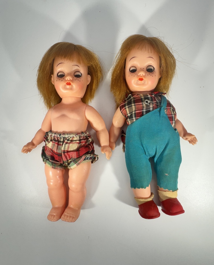 Vintage Lil Abner Sleepy Eyes Dolls - Lot of 2 - Masudaya Japan - Image 4