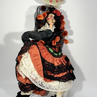 Vintage 1950s Spanish Flamenco Dancer Doll - Roldan-Klumpe Style