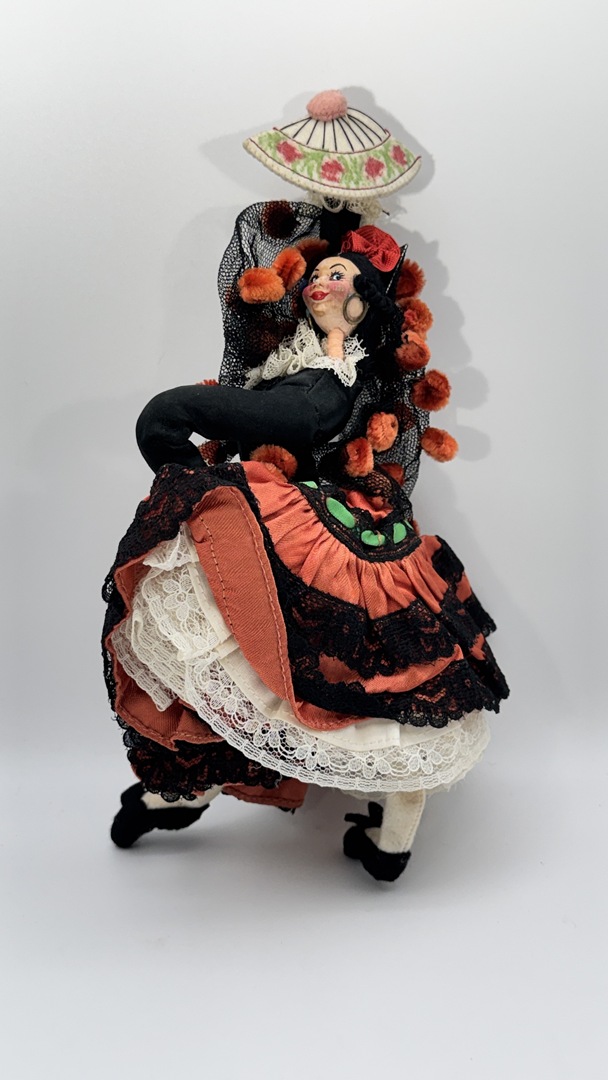 Vintage 1950s Spanish Flamenco Dancer Doll - Roldan-Klumpe Style - Image 4