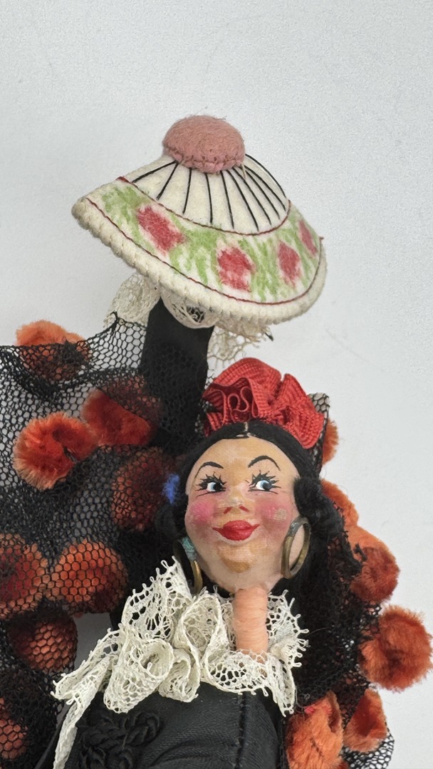 Vintage 1950s Spanish Flamenco Dancer Doll - Roldan-Klumpe Style - Image 5
