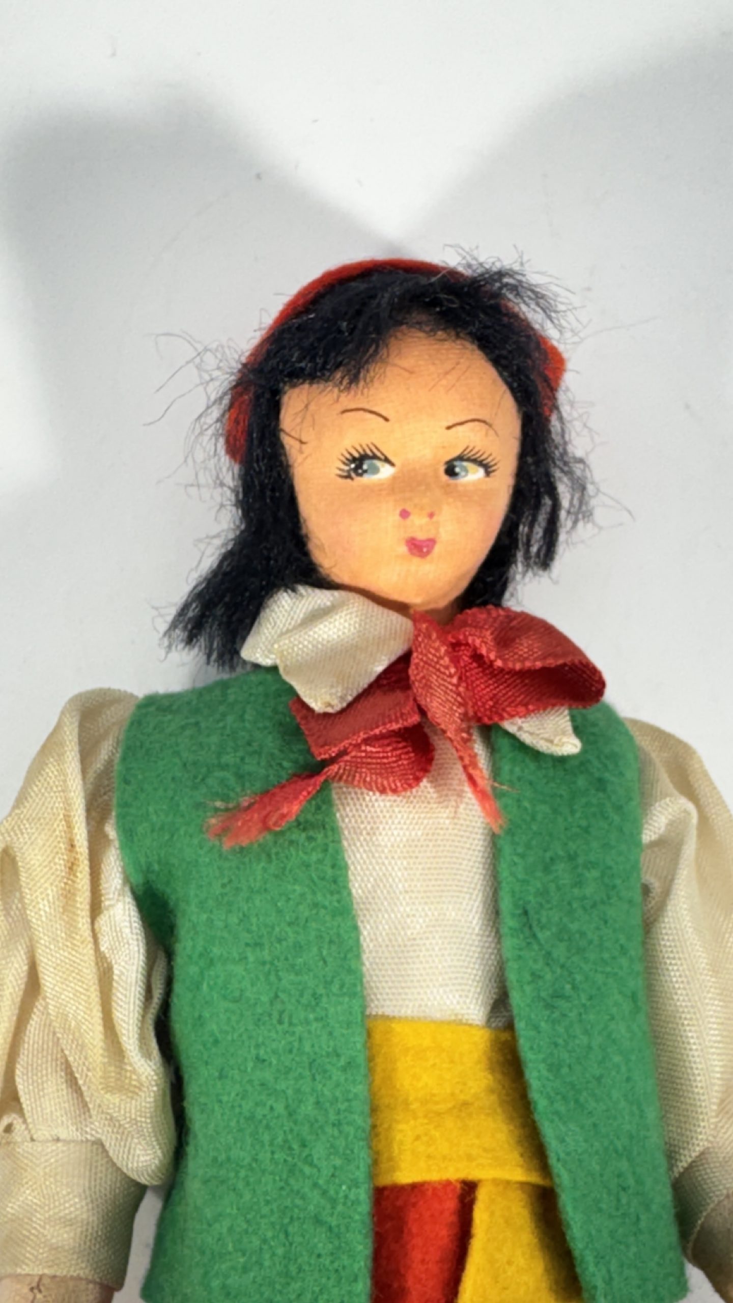 Vintage German Folk Doll Pair • 1950s-1960s • Bavarian Costume • 7.5" - Image 6