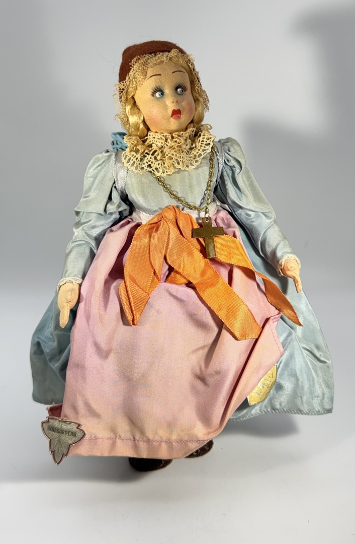 Vintage Magis Roma Felt Doll - Italy - 9" - Hand Painted Face - With Tags - Image 7